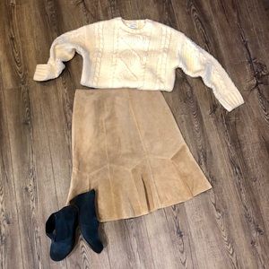 ALFANI Suede Lined Skirt